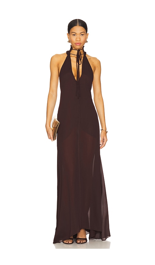 La Apanada Dress in Chocolate. - size S/M (also in M/L)
