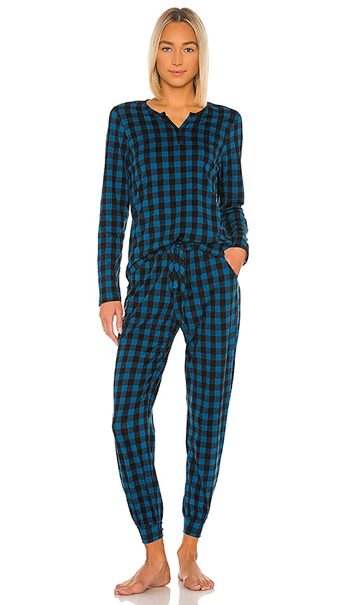 Ski Trip Long Sleeve Top & Jogger PJ Set
