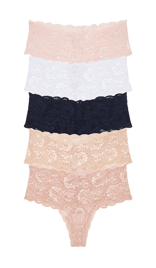 Cosabella Comfie Thong 5 Pack In Multi