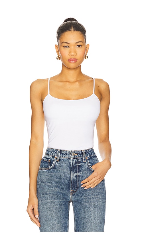 Talco Long Camisole in White. - size S (also in L, M)