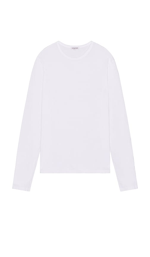 Cotton Citizen The Classic Crew Long Sleeve Tee In White