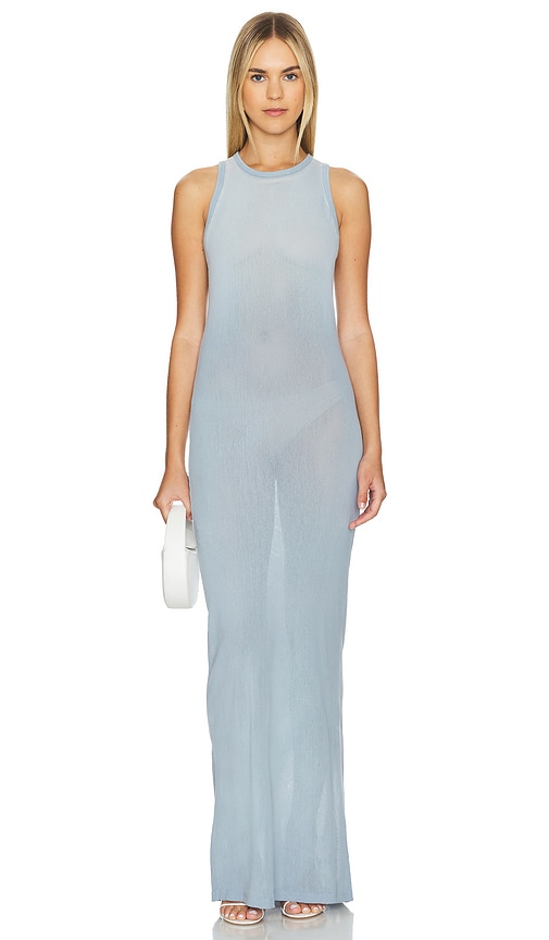 Shop Cotton Citizen The Rio Maxi Dress In Baby Blue