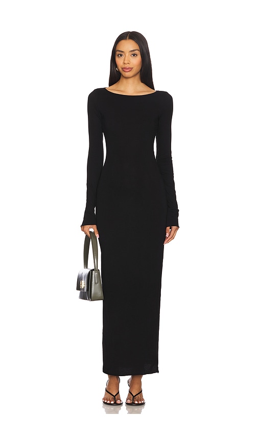 Marbella Long Sleeve Maxi Dress in Black. - size L (also in M, S, XS) - COTTON CITIZEN - Modalova
