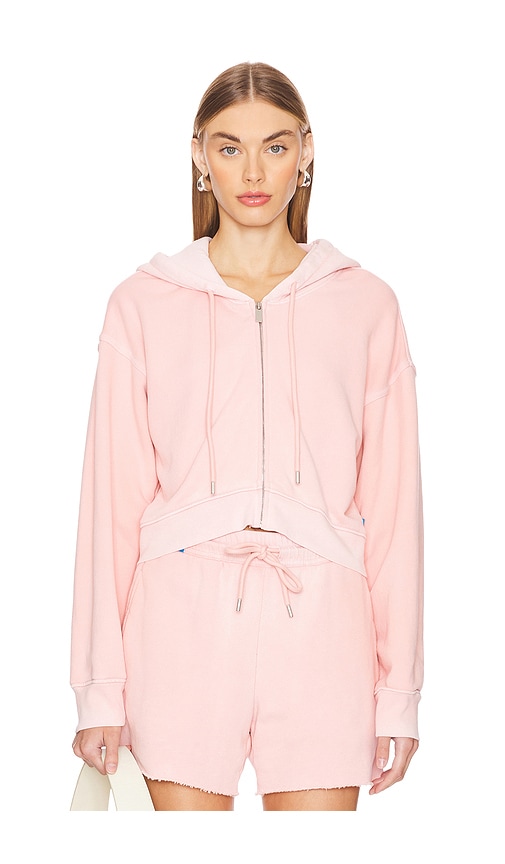 Shop Cotton Citizen The Boston Crop Hoodie In Vintage Blush