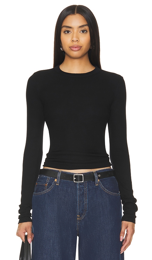 Shop Cotton Citizen Verona Crew Shirt In Black