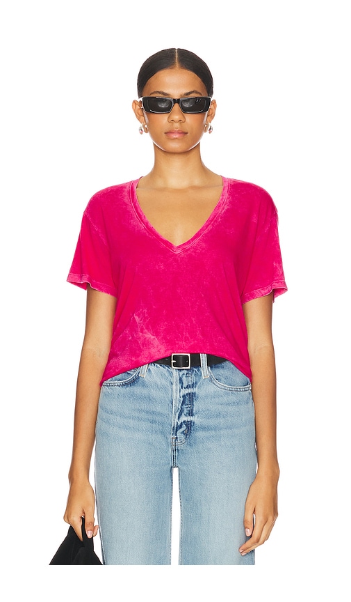 Shop Cotton Citizen The Mykonos V-neck In Vintage Fuchsia