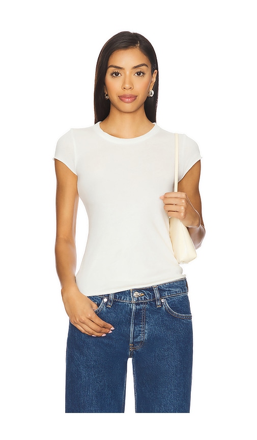 Marbella Cap Sleeve Tee in White. - size L (also in M, S, XS) - COTTON CITIZEN - Modalova