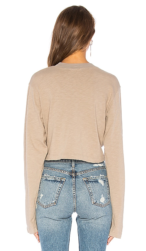  Cotton Citizen Langarmshirt Tokyo Crop In Beige. Größe S. Also In Xs, M, L. 