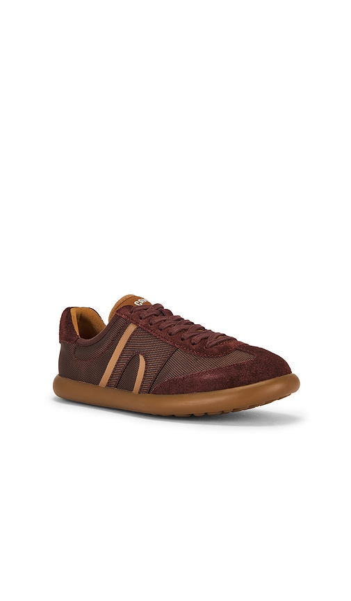 Camper Pelotas Soller Suede Sneakers In Burgundy