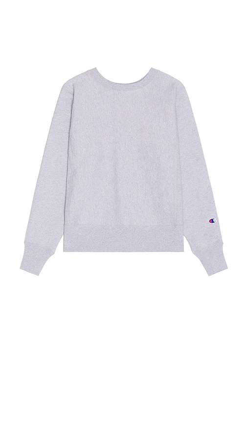 Champion Usa Reverse Weave Crew Sweatshirt In Grey