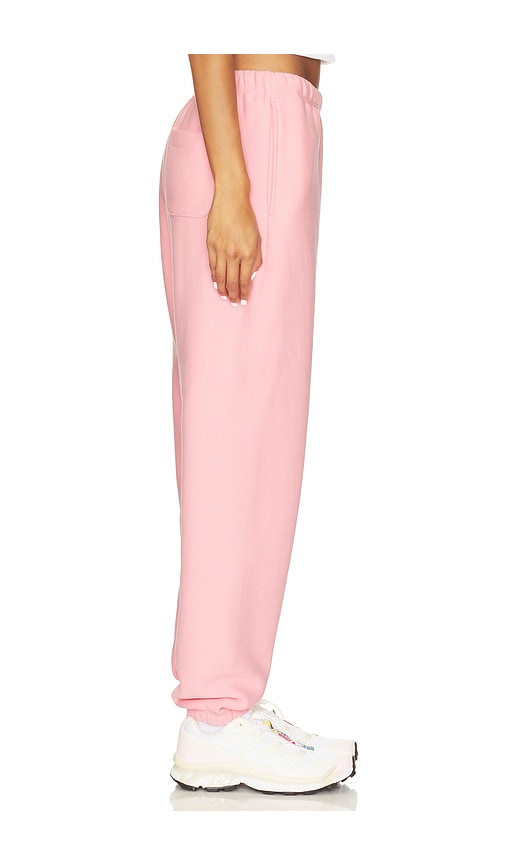 Champion Essentials Reverse Weave Cinched Bottom Sweatpants In Pink