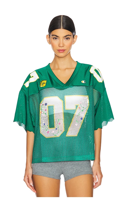 Champion X Guizio Cut-off Football Jersey In Nautical Green