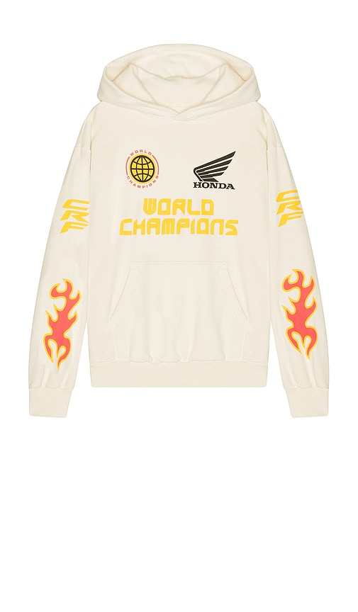 Cptn Apparel Flamed Up Full Zip Hoodie In Neutral