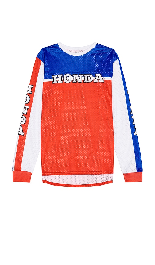 Cptn Apparel X Honda Race Jersey In Red,blue