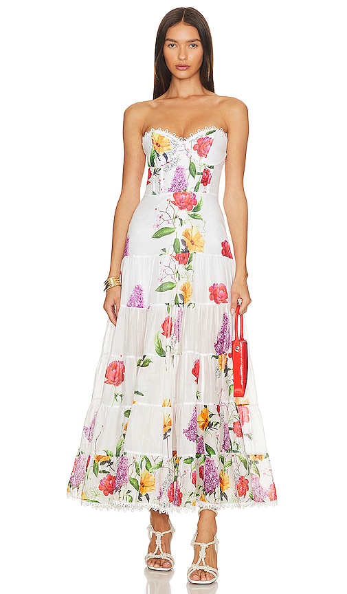 Charo Ruiz Ibiza Danny Long Dress in White Bonita