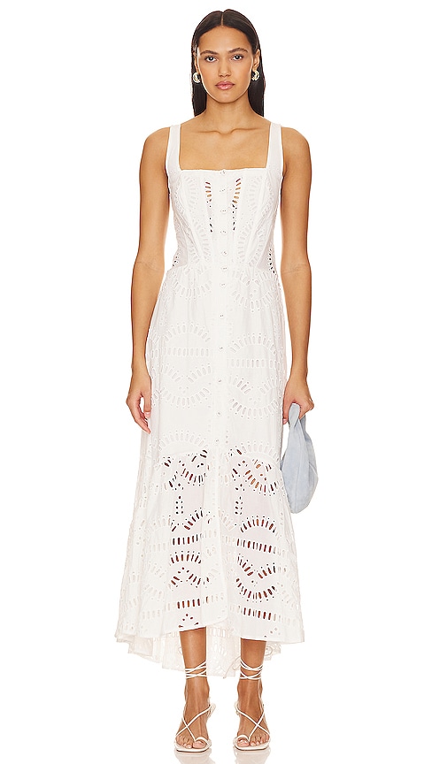 Charo Ruiz Ibiza Nissy Maxi Dress in White Samoa | REVOLVE