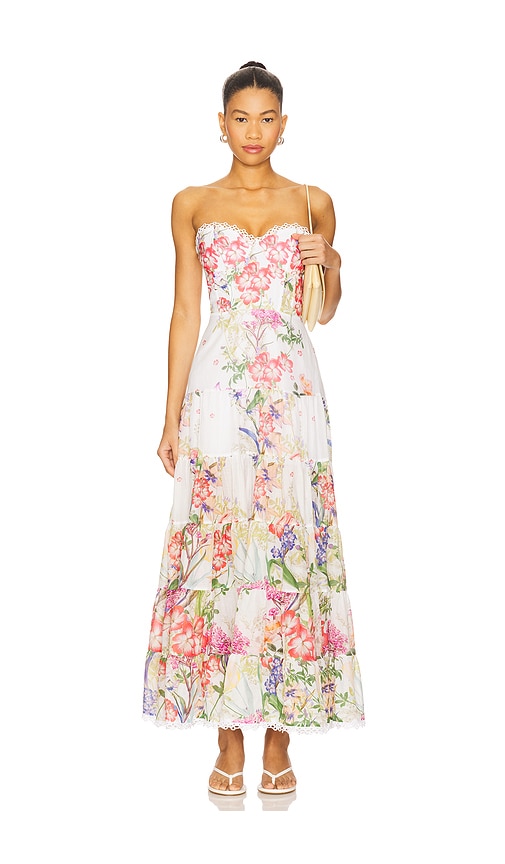 Danny Long Dress in Ivory,Pink. - size XS (also in M)