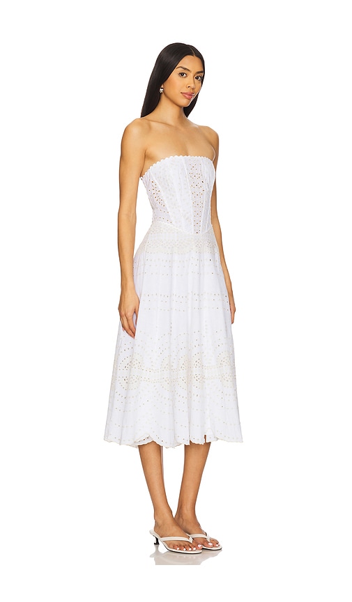 Charo Ruiz Iris Long Dress In Ivory