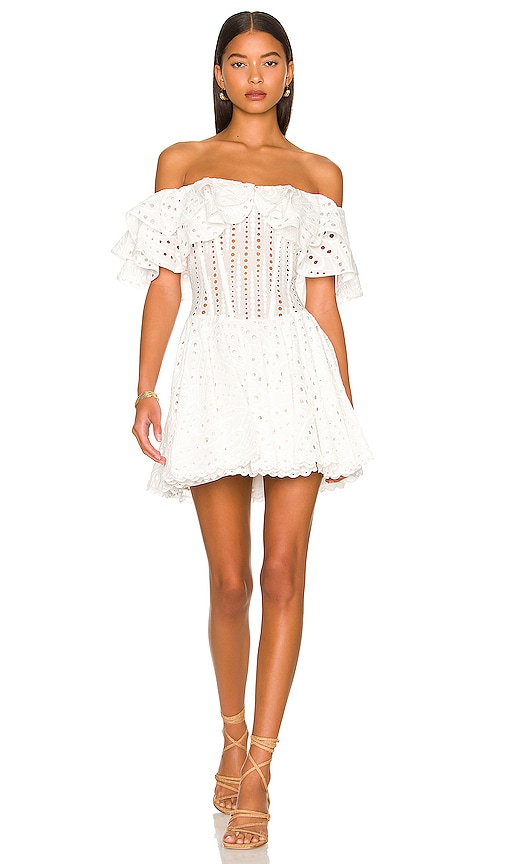 Charo Ruiz Ibiza Dalia Mini Dress in White | REVOLVE Charo Ruiz Ibiza Dalia Mini Dress in White | REVOLVE