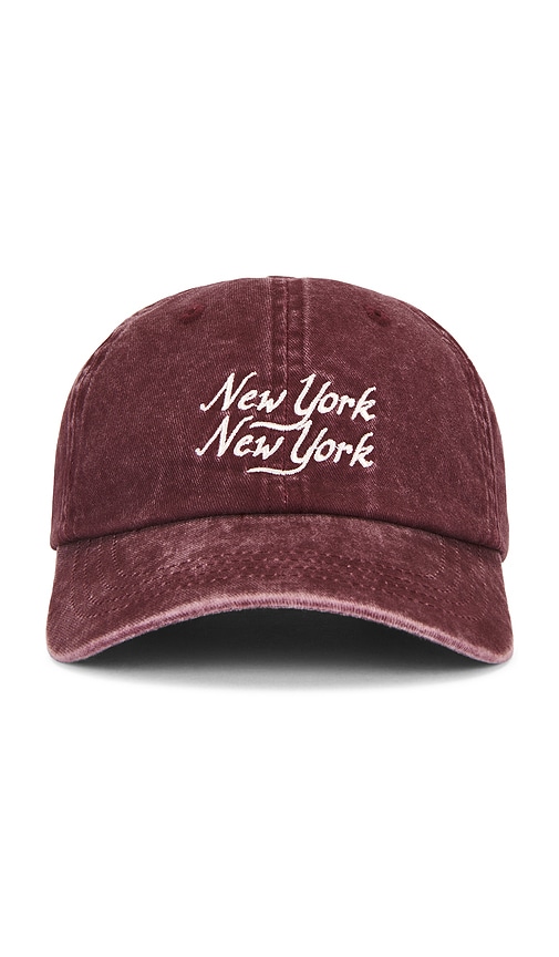 Corridor Script Ny Ny Cap In Burgundy