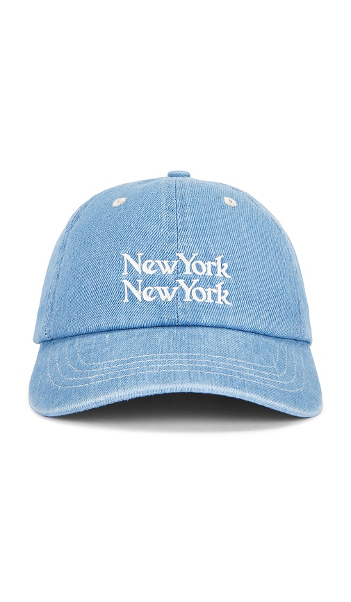 Corridor Ny Ny Embroidered Cotton-twill Baseball Cap In Blue