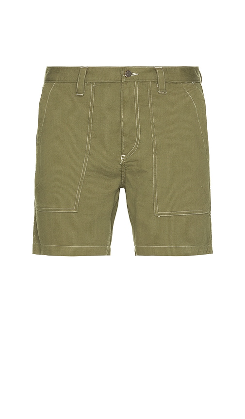 Bedford Cord Camp Pocket Shorts in Olive. - size 36 (also in 30, 31, 33, 34)