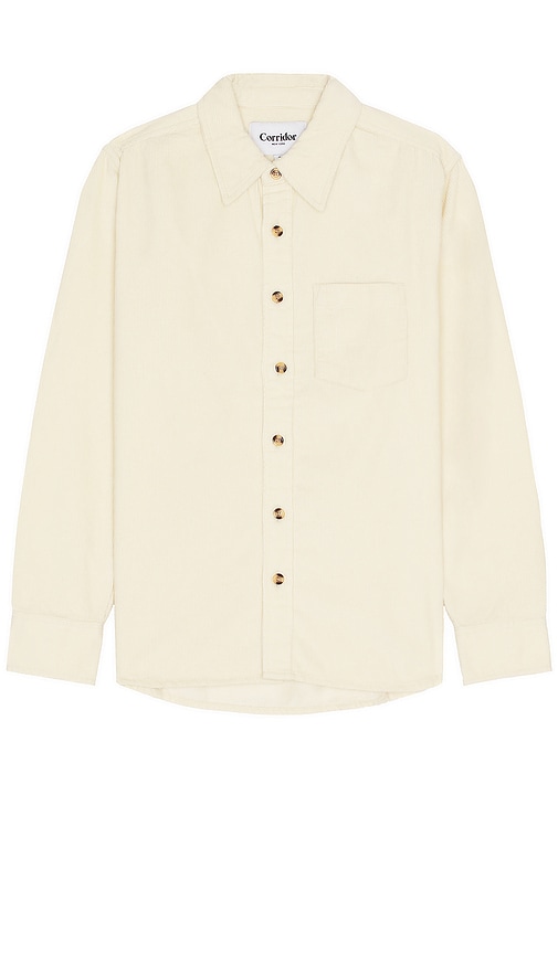 Corridor Corduroy Shirt in White