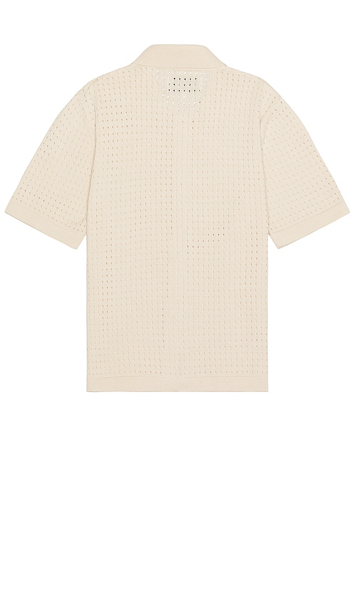 Shop Corridor Pointelle Button Down Shirt In 素色