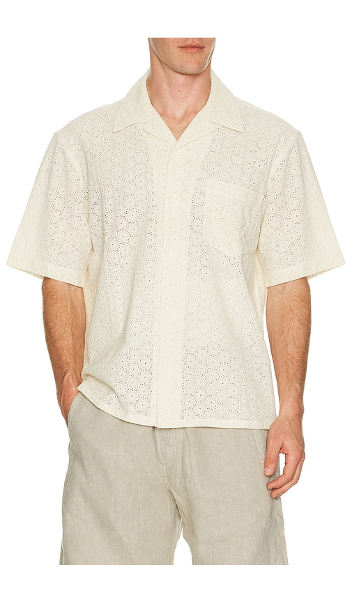 Corridor Floral Eyelet Short Sleeve Shirt