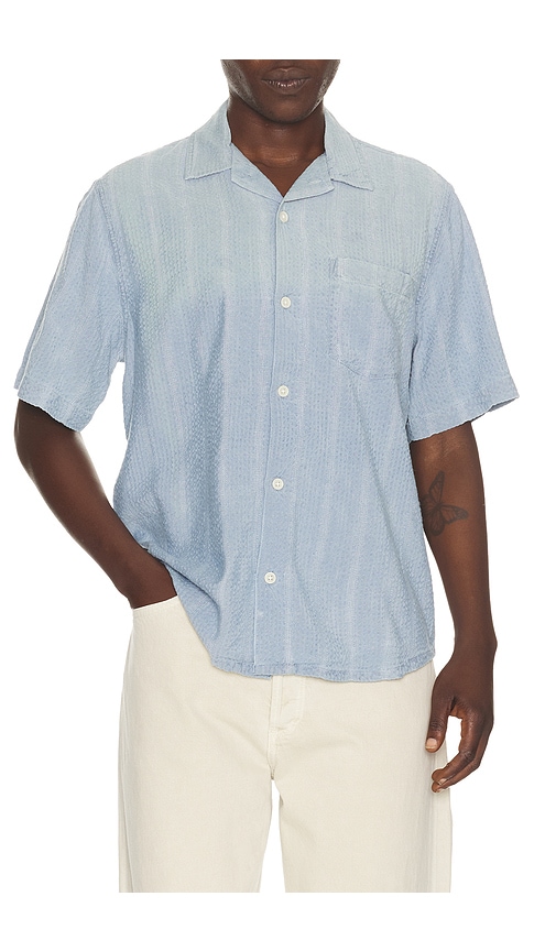 Corridor Striped Seersucker Short Sleeve Shirt