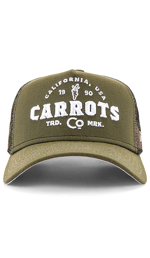 Carrots Trademark Trucker Hat In Olive