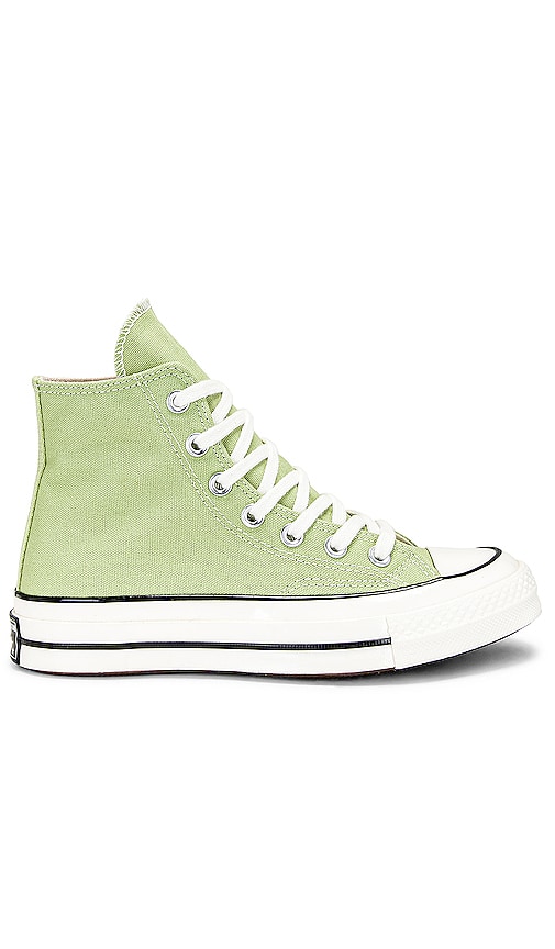 Green and white on sale converse