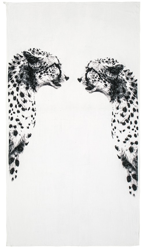 Cheetah Mirror Beach Towel