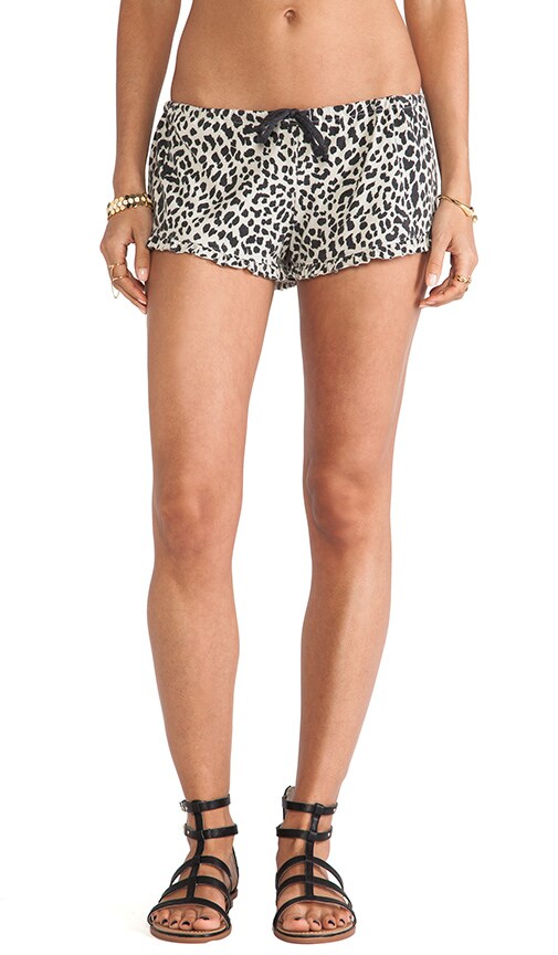 Ruffle Animal Print Short