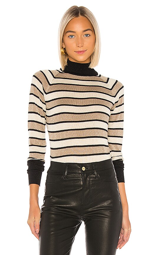 Turtleneck Raglan Shirttail Sweater