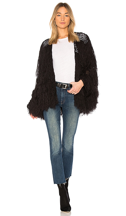 Black shop tassel cardigan