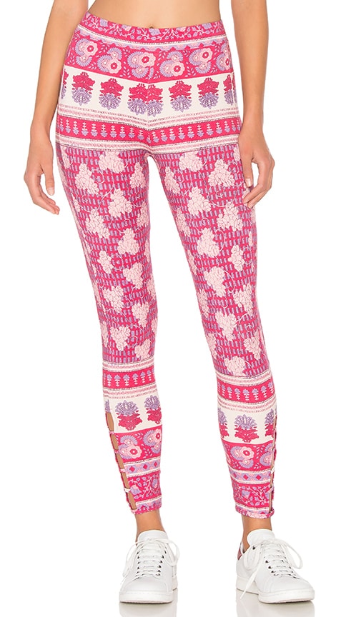 Printed Side Strip Legging