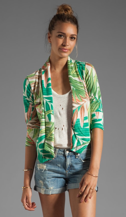 Fleece Printed Blazer