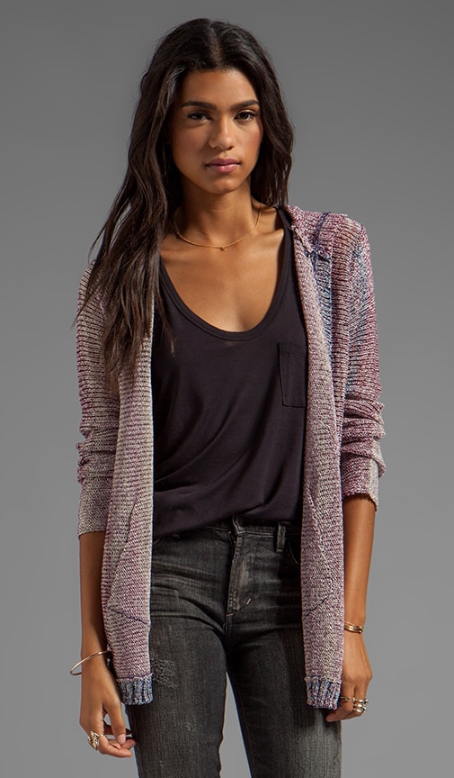 Hooded Open Cardigan