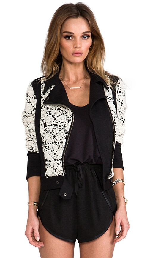 x REVOLVE Lace Moto Jacket