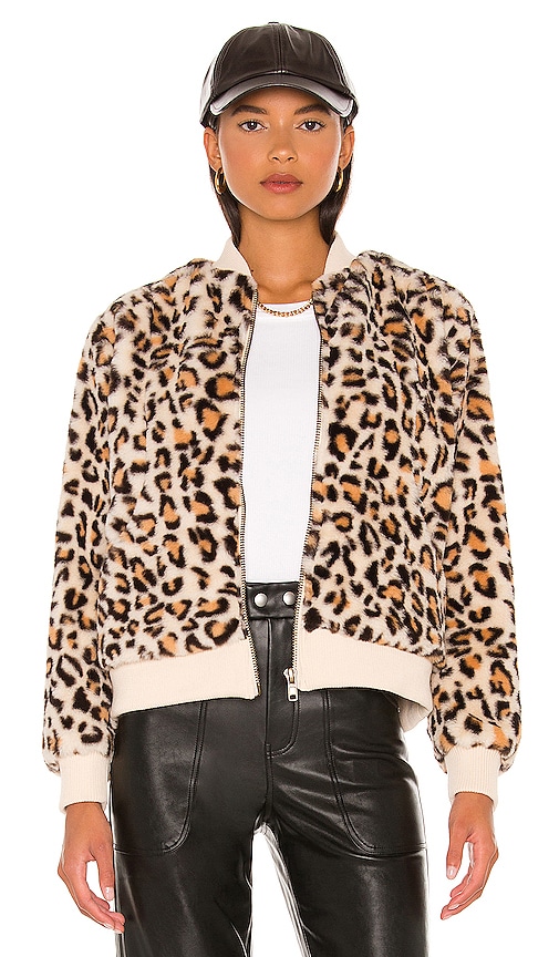 cheetah print bomber jacket