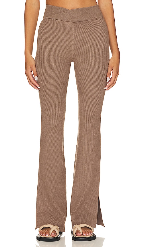 Shop Chaser Party Flare Pant In Taupe