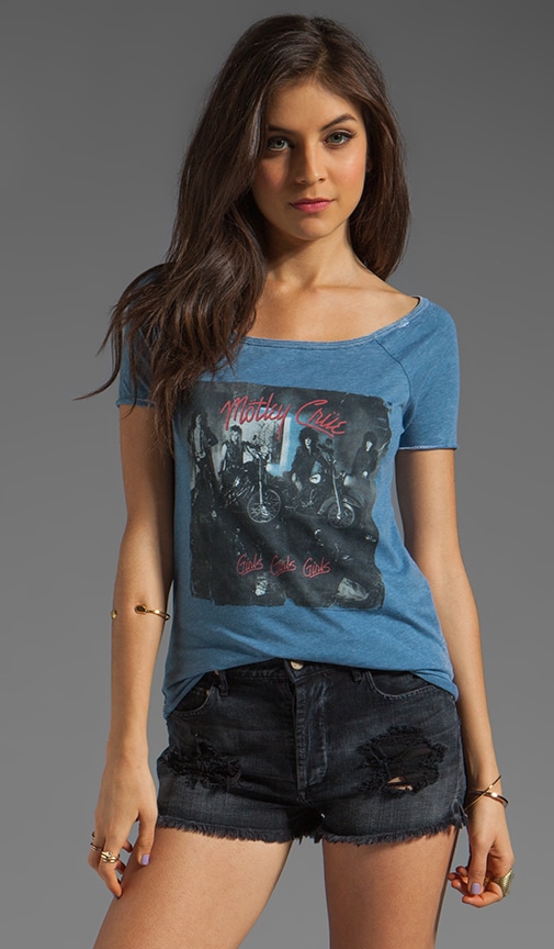 'Girls, Girls, Girls' Motley Crue Vintage Raglan Baseball Tee