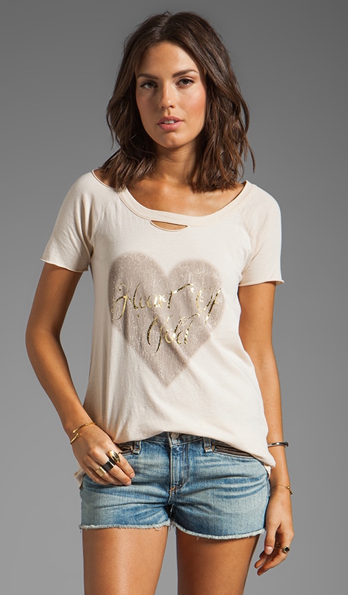 Heart of Gold Graphic Cotton Deconstructed S/S Tee