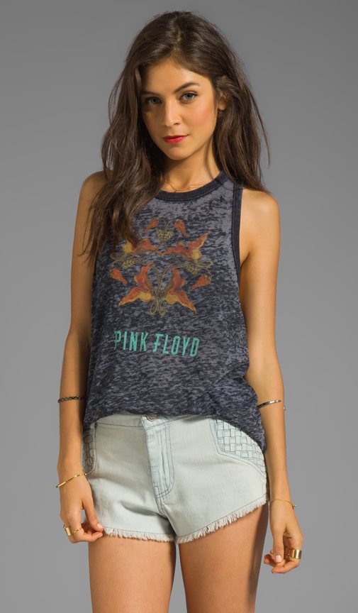 Chaser Pink Floyd Lotus Graphic Vintage Triblend Deep Armhole Tank in ...