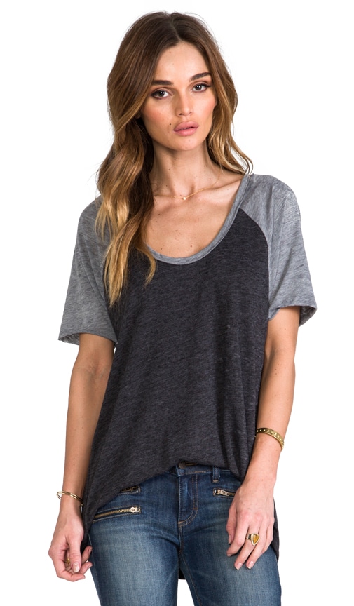 Pleat Back Baseball Tee