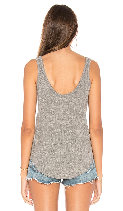 Chaser Vintage Henley Tank in Streaky Grey | REVOLVE