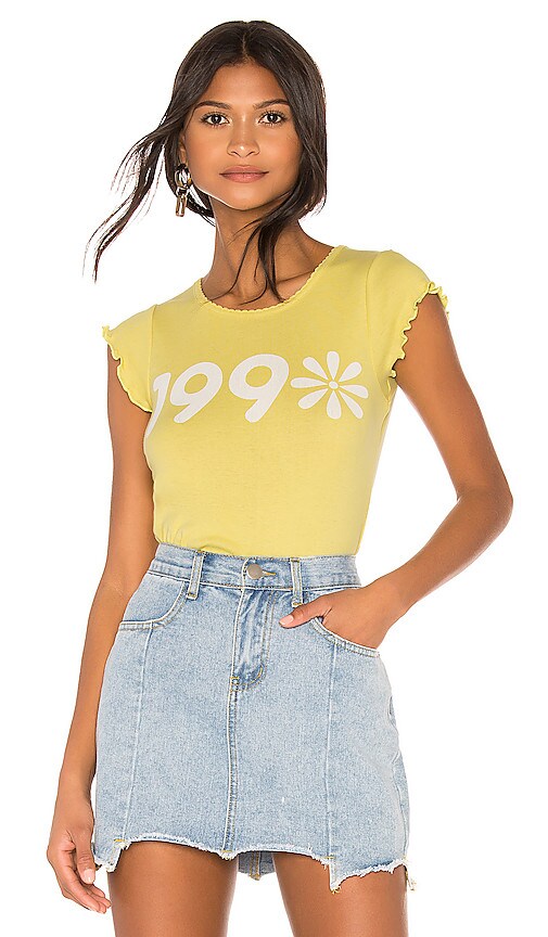 90s Daisy Baby Rib Tee