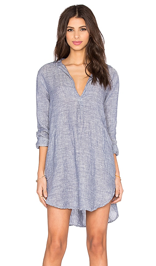 CP SHADES Teton Tunic Dress in Medium Blue | REVOLVE