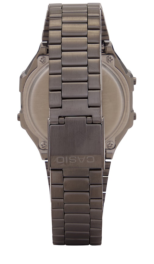 Shop Casio Vintage A168 Series Watch In Metallic Silver